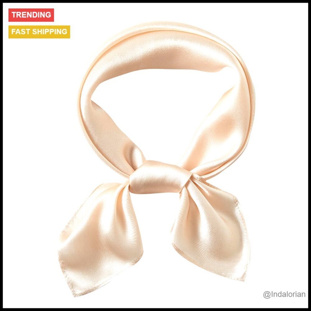 Silk Scarf Elegant Lightweight Versatile Accessory Neck Hair Wrap Chic